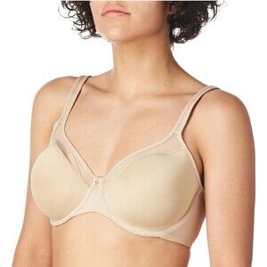 Bali Women's Smooth Light Bra, Underwire T-shirt Bra Nude (312)